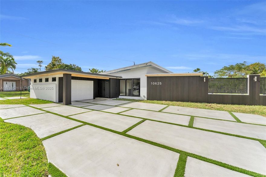 This beautifully remodeled home is a true showcase of modern luxury and design. The exterior features a sleek new metal roof. Inside, you'll find a brand new kitchen with top-of-the-line, high-tech appliances, as well as 3 completely renovated bedrooms accompanied by 2 renovated bathrooms. The layout flows seamlessly into the living areas, with impact windows and French doors bringing in natural light and offering easy access to the newly updated pool and Jacuzzi. The home also boasts new marble floors throughout, a newly added garage door, and every detail carefully crafted to provide both elegance and functionality. Every aspect of this home has been redesigned to offer the ultimate in comfort and style.
MUNICIPAL WATER, GREAT SCHOOLS!