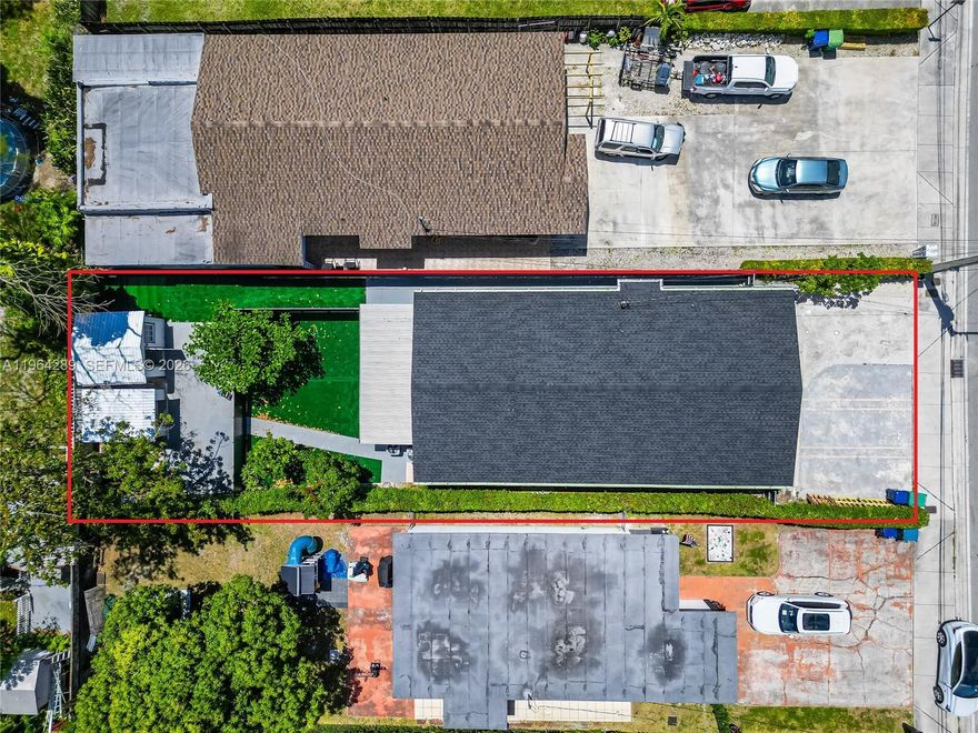 Remodeled home with 4 parking spaces in the front. Zone for duplex, 2 separate electric meters. The front unit has a lease that expires in November 2026. Front unit features 2 bedrooms and 2 baths. currently rented. Unit in the back has no lease and features 2 bedrooms and 1 bath. Patio is divided in two areas for tenant's privacy and convenience. Big avocado tree. Call LA for an appointment.