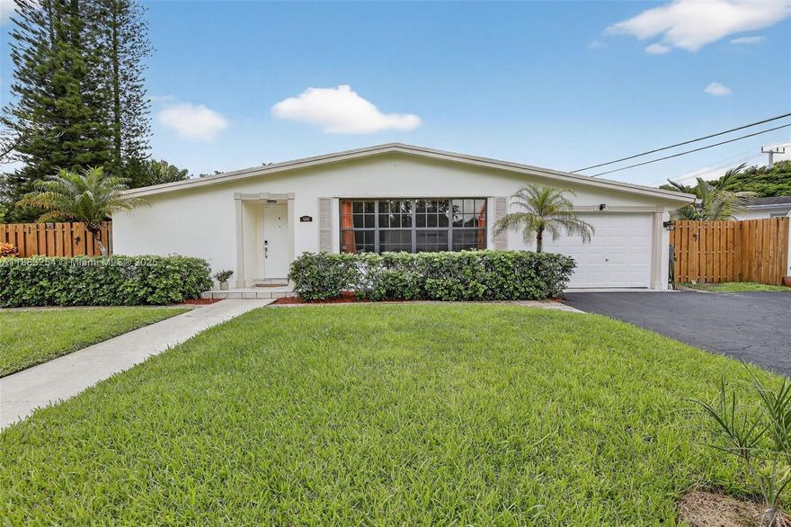 Discover timeless charm in one of Plantation’s most sought-after neighborhoods—Plantation Gardens. This 2-bedroom, 2-bath single-family home offers just over 1,600 sq. ft. of comfortable living on an oversized 10,632 sq. ft. lot nestled away in a quiet cul-de-sac. Buyers will love the peace of mind that comes with a roof replaced in 2018 & complete hurricane impact windows & doors, providing lasting security and energy efficiency. The inviting floor plan is filled with natural light and offers plenty of space for both daily living and entertaining. Step outside to enjoy a large yard with endless possibilities. All of this, just moments away from Plantation Walk where you’ll find restaurants, shops, and community events with live music. A rare opportunity to own in this desirable location!