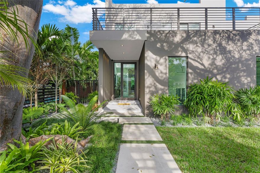 Unique 5Bed/5.5Bath, brand new construction, modern house in the heart of North Coconut Grove! Meticulously built with top of the line finishes.Perfect for the most discerning buyer. 4 bedrooms & 4 bathrooms upstairs+2nd family room. Guest bedroom with en-suite bathroom on 1st floor with. Expansive open kitchen with sleek Italian cabinetry. Sub-Zero/Wolf appliances, high-end bathroom fixtures and closet cabinetry throughout. LED lighting, Ethernet wired, Control 4. Fabulous outdoor entertaining with covered terrace featuring a well equipped summer kitchen and pool. Luscious landscaping (w sprinkler system) includes palms and trees plus perimeter fence for plenty of privacy. Within steps to the Grove village center’s restaurants and bay front parks & marinas. Must see to appreciate it!