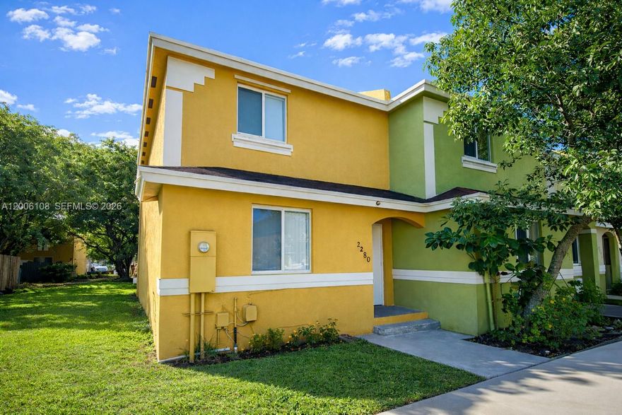 Spacious 3bed/2.5bath townhouse at 2290 NW 136 Ter, Opa-Locka. Bright open living area with tile and wood floors, and generous bedrooms with ample closet space. Private patio, central A/C, and in-unit washer/dryer. Conveniently located near schools, major highways, shopping, and dining. REQUIREMENTS: Screening Reports for all adults, credit 600+ INCOME: at least 3 times the rent (last 3 pay stubs). MOVE IN COST: 1st month rent and 1 month security deposit, and application fees.