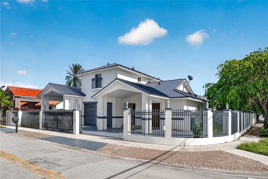 Spacious Westchester Home – Ideal for Multigenerational Living!
This well-designed home offers plenty of room for everyone, featuring 3 bedrooms and 2 bathrooms upstairs, plus an additional full bath on the main level. The first floor also includes a large private 2-bedroom, 1-bath in-law quarters with its own separate entrance and patio area—perfect for extended family or guests. Enjoy peace of mind with a brand-new metal roof completed in 2026 and impact windows throughout. Step outside to your own backyard oasis with a pool and spa, ideal for relaxing or entertaining year-round.