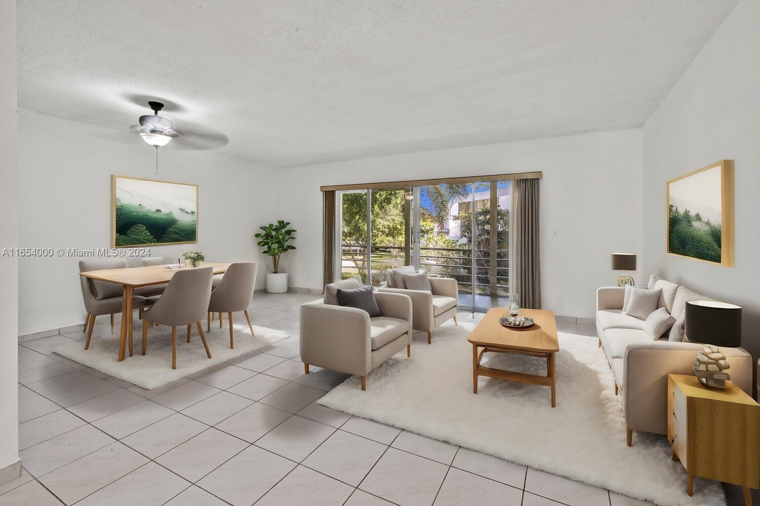 Discover tranquility and convenience in this freshly painted corner 2-bed, 2-bath condo at Fairways Royale, a 55+ community in Hallandale Beach. Special features include tile flooring, updated kitchen with new ss appliances, new berber carpet in the bedrooms and a spacious screened-in porch with garden views. Conveniently located just steps to the community center where you can enjoy a heated pool, gym, sauna, BBQ grill, billiard, ping pong, card room and shuffleboard. 1 covered parking space, guest parking, and storage. Laundry facilities on each floor. Passed 50-year certification with all assessments paid. Located east of US1, just minutes from the beach, dining, Big Easy Casino, Gulfstream Park, and more. Perfect for a vacation retreat or full-time living. Find your paradise today!