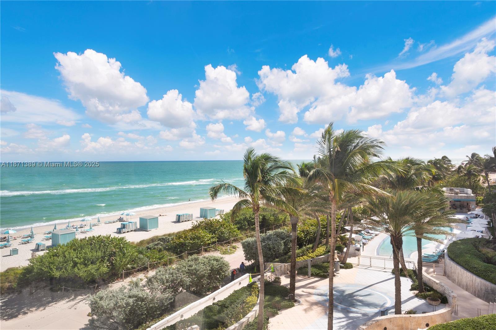 Unique 1 bedroom hotel suite “turn key” ocean view unit with 2 bathrooms at Carillon Miami Wellness Resort, a premier oceanfront luxury property. Unit located on same floor as spa & gym for easy access. Separate bedroom with king bed, living room, kitchenette with 2-burner stove, microwave, dishwasher, washer/dryer combo, under counter refrigerator. Owner receives 8 spaces (names) on list that is, in essence, 8 “resident memberships” for full use of all amenities and classes (offered 7 days a week) at no additional cost. 70,000 sqft fitness/spa center. Concierge; 4 pools; restaurant; pool, beach service, bar, 24hr security, valet, wellness staff. Walking neighborhood with all conveniences-Publix, restaurants, etc. (No balcony.) Live the lifestyle of luxury and wellness that you deserve!