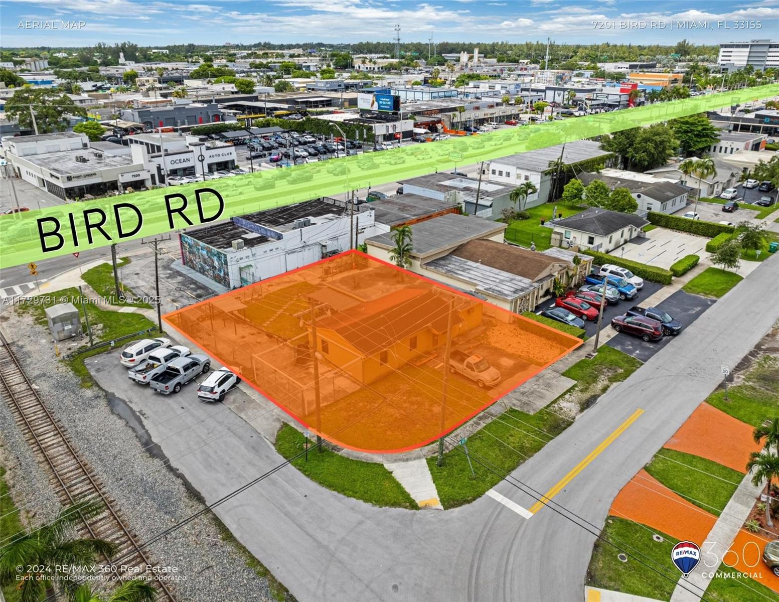 Prime opportunity located just behind the bustling Bird Road (on 39th TER) and the corner SW 72nd Avenue. This property features a 11,259 sq. ft. lot with a freestanding 2,248 sq. ft. building, under AC. Zoned BU2 allows for a wide range of commercial uses, making it ideal for office, retailers development or other mixed use business opportunities. The property also boasts ample parking, ensuring convenience for customers and employees. Don’t miss out on this exceptional investment in a high-traffic area with endless potential!