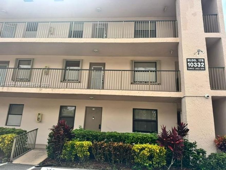 BEAUTIFULLY UPGRADED, CLEAN AND SPACIOUS 2 BEDROOMS 2 BATHROOMS SUNRISE LAKES PHASE 4 CONDO UNIT.  IMPACT WINDOWS.  IN-UNIT WASHER & DRYER.  BUILDING HAS A STORAGE ROOM. LOTS OF AMENITIES.