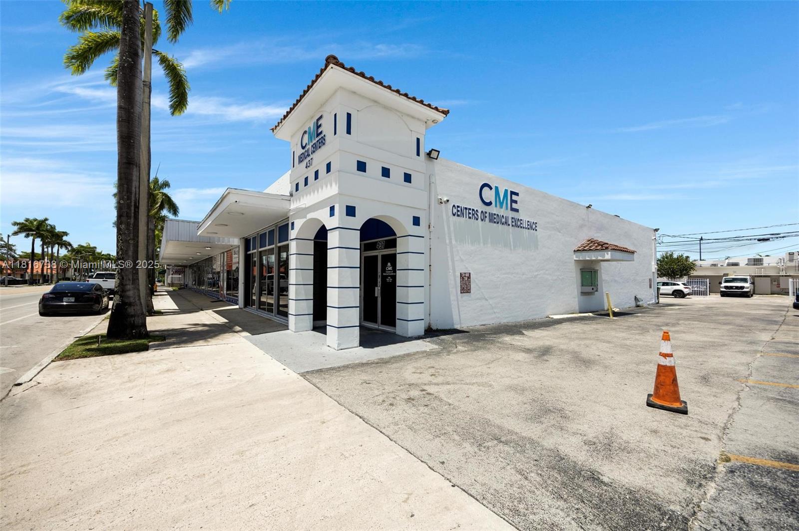 Prime free standing commercial building in downtown Homestead on Krome Ave (SR 997), currently operating as a medical center. Sale includes two folios: one building and one dedicated parking lot with 24 spaces with newly installed metal fence and gates for security. Interior fully renovated and thoughtfully designed with a lobby/waiting area, front desk reception with storage/copy room, administration office, 8 doctor/patient offices, janitor closet, break/lunchroom, lab, medical supply room, and two restrooms. Front and rear exits for convenience and accessibility. Ideal for turnkey medical center or as professional or business use. Centrally located with high visibility and easy access. See video URL link below to view.