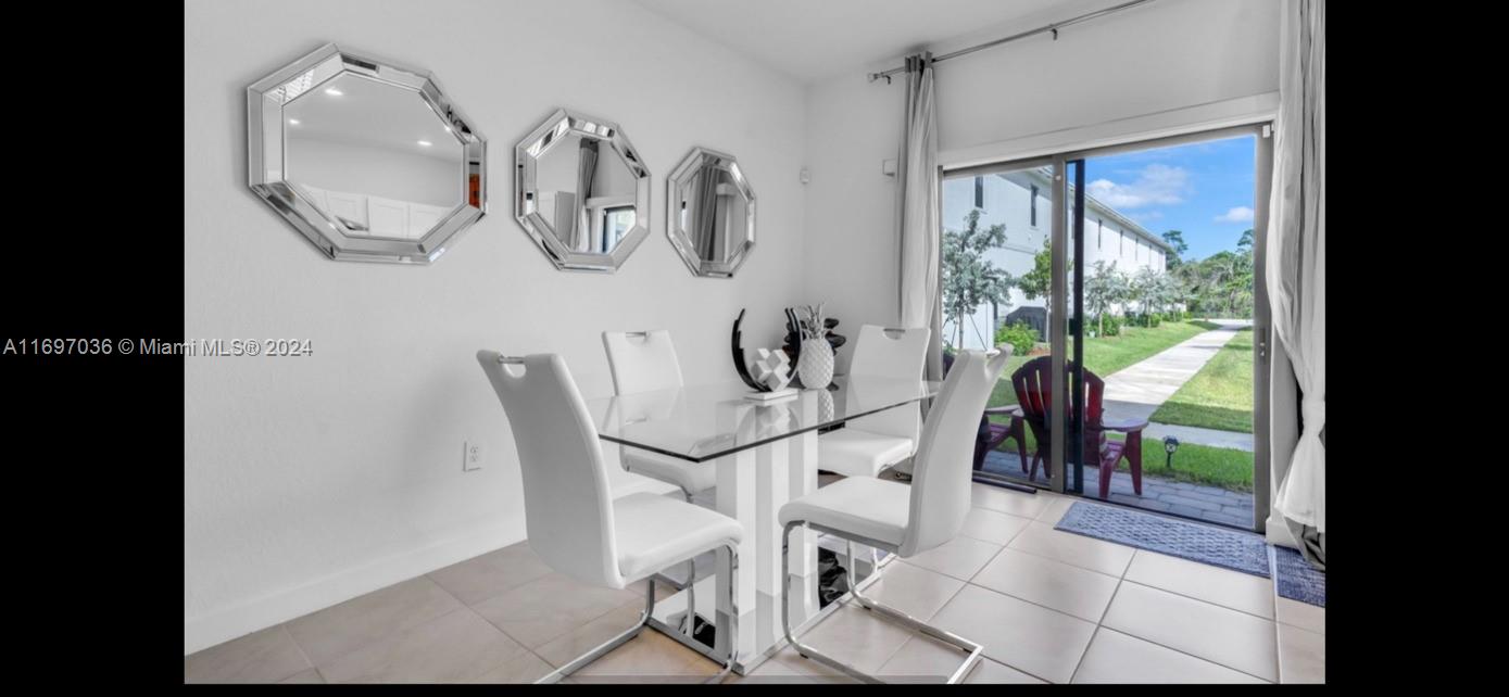 Wonderful two-story townhome with 1 Car garage + 2 car driveway, fitting 3 cars at all times. This beautiful unit is located in the quaint and well-kept Regal Palm Estates, a community close to all major highways, great restaurants and retail stores nearby. This area is a gateway point between Miami FL and the Florida Keys. Modern finishes and fairly new construction from 2022.