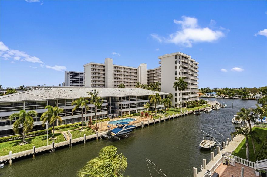 WELCOME TO THE WILSHIRE EAST! A ONE OF A KIND BOATER'S DREAM SPACIOUS WATERFRONT 2/2 EUROPEAN CHIC DESIGNER CONDO REDONE TO PERFECTION IN THE HEART OF PRESTIGIOUS CORAL RIDGE AREA. NESTLED IN IDEAL LOCATION ON A CUL-DE-SAC NEAR LAUDERDALE-BY THE-SEA BEACHES, SHOPS, RESTAURANTS, A+ RATED SCHOOLS,  AND MUCH MORE. . .THIS PREMIUM BOUTIQUE BLDG WITH ONLY 46 UNITS HAS COMPLETED THE 50 YR CERTIFICATION AND OFFERS HEATED POOL IN TROPICAL SETTINGS, INTERIOR GARAGE, W/D INSIDE THE UNIT, IMPACT WINDOWS & DOORS, METAL ROOF, SPECTACULAR CANAL AND INTRACOASTAL VISTAS DIRECTLY FROM YOUR LANAI - 28' SLIDING IMPACT DOORS. ALL ASSESSMENTS HAVE BEEN PAID BY SELLERS. MUST OWN 2 YEARS PRIOR TO RENTING. ALSO INCLUDES EXTRA STORAGE, AND BIKE ROOMS. THIS PROPERTY REFLECTS TRUE PRIDE OF OWNERSHIP WITH CROWN MOLDINGS THROUGHOUT, CHAIR RAILS, EXQUISITE & STYLISH BRITISH LEFROY BROOKS BATHROOM ACCESSORIES, SLATE FLOORS, LIME STONE COUNTERTOPS, TRAY LIGHTING IN GOURMET KITCHEN WITH SUB ZERO FRIDGE, VIKING DOUBLE OVENS, NEW MICROWAVE, BOSCH DISHWASHER & INDUCTION COOKTOP AND TONS OF COUNTER SPACE. READY TO MOVE IN!
PRIVATE BOAT DOCKAGE AVAILABLE @ $5. PER FOOT, MAX 55' VESSEL WITH DIRECT OCEAN ACCESS AND NO FIXED BRIDGE. SEAWALL UPDATED TO CODE. UNIT IS LARGER THAN REFLECTED ON TAX ROLL.
ENJOY A DAILY BOAT PARADE. DON'T MISS THIS OPPORTUNITY TO LIVE THE GOOD LIFE!