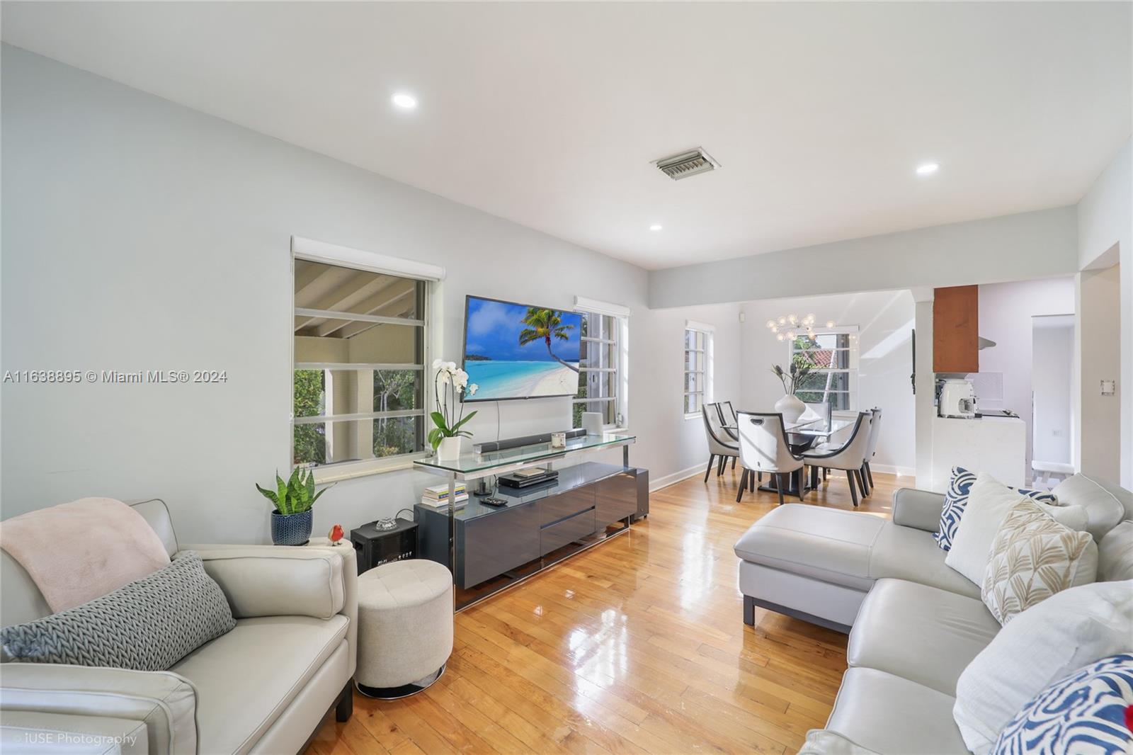 Beautiful one-story home with 3 bedrooms and 2 baths, centrally located on a wide street in Coral Gables. House has Spanish porcelain tile and original oak hardwood floors, adding charm to this fully renovated home. Master bedroom is large and includes a walk-in closet. Home is located steps from the Coral Gables trolly stop, providing easy access to Miracle Mile, shops and restaurants. Plenty of parking on property and street. Yard has updated landscaping with a sprinkler system.