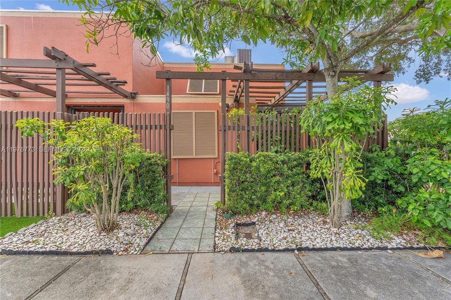 Nestled in the heart of Pembroke Pines, this charming 2-bedroom, 2-bath corner villa in the desirable Village East community offers the perfect blend of comfort, convenience, and character. The home features a modern kitchen with granite countertops, ample cabinet space, and all appliances included — washer and dryer as well. Enjoy the privacy of a fully covered patio, ideal for relaxing or entertaining, plus a front balcony area that adds to the home’s inviting appeal. Additional highlights include ceiling fans, bright interiors, and a layout that maximizes both comfort and functionality. Residents of Village East enjoy excellent community amenities such as a basketball court, tennis court, volleyball area, and a refreshing pool — perfect for active living and family fun. With a low monthly maintenance fee of only $150, this property is a wonderful opportunity for first-time buyers, downsizers, or investors looking for a move-in-ready home in a quiet, centrally located neighborhood close to parks, shopping centers, and top-rated schools. Your perfect home awaits in Village East, Pembroke Pines!