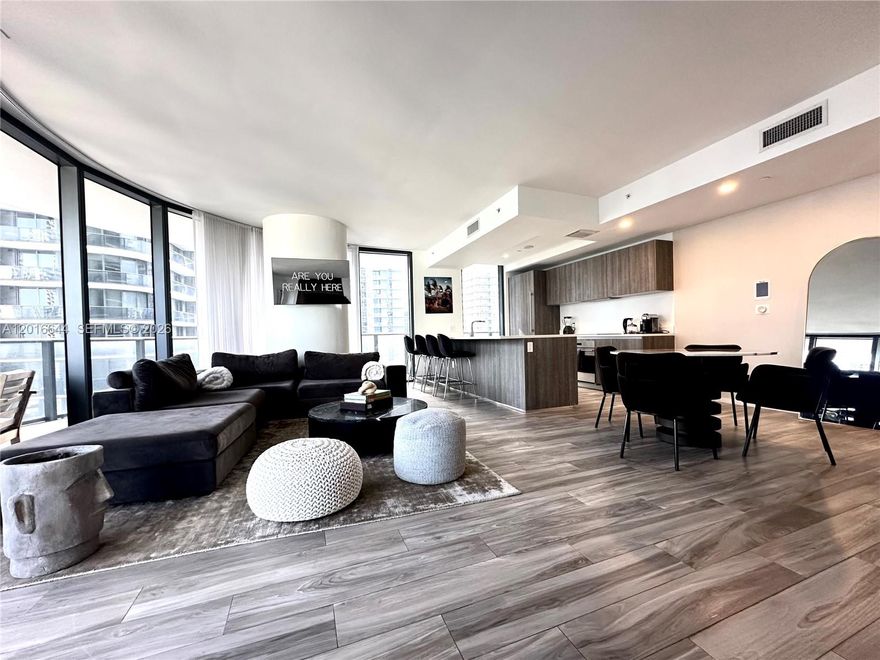 Rarely available short-term lease at one of Brickell’s most sought-after luxury addresses. This impeccably furnished, designer-appointed turnkey residence is fully equipped and ready for immediate occupancy. Private foyer entry opens into this spacious 3BD + Den / 4BA home with floor-to-ceiling glass, sweeping ocean and Brickell skyline views, and an expansive wraparound terrace perfect for seamless indoor-outdoor living. Enjoy resort-style living with full-service concierge, valet, two stunning pools (including the rooftop pool on the 57th floor), spa, fitness center, tennis court, BBQ area, on-site dining, bars, and more. Includes 2 parking spaces (1 assigned + 1 lift). Perfectly positioned in the heart of Brickell, steps from Brickell City Centre, world-class dining, shopping, nightlife, and Miami’s financial district. Ideal for executive relocation, a luxury seasonal stay, or transitional living.