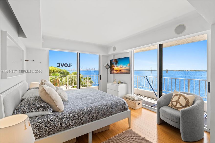 Investor’s Dream – Leased Through August 2026!
Experience the ultimate Miami lifestyle with stunning bay breezes and panoramic water views from the wrap-around balcony of this spacious corner residence. Located in an exclusive boutique building on Biscayne Bay, this home offers tranquility while being just minutes from Brickell’s financial district, Brickell City Centre, world-class dining, and luxury shopping. Miami Beach and Key Biscayne’s pristine beaches are only a short drive away!
This beautifully updated 2-bedroom, 2-bath unit features an in-unit washer/dryer, hurricane shutters, and one assigned parking space. Enjoy resort-style amenities including a fitness center, community room, tennis courts, pool, jacuzzi, and available boat slips. Perfect for investors seeking immediate rental income and long-term value in one of Miami’s most desirable locations!