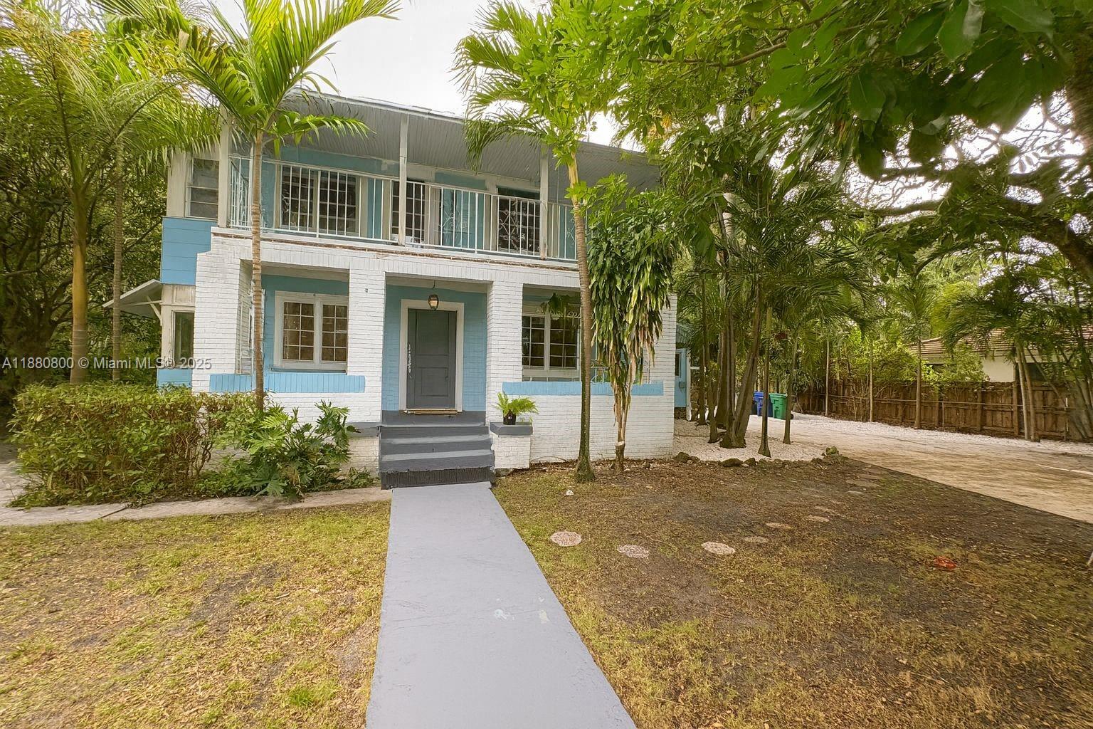 A rare opportunity to own a piece of Miami’s history in the prestigious Bayside Historic District, just steps from Biscayne Bay and the vibrant MiMo District. This architectural gem sits on a 12,500 sq. ft. lot and offers 3,723 sq. ft. of interior space, with 5 bedrooms and 3 bathrooms, including a detached cottage in the rear for a max of 450 sqft, which is permitted and recognized by code. This property offers incredible flexibility for investors, developers, or end-users looking to create their dream home. Located in the heart of the Upper East Side, you're minutes from Downtown, Wynwood, and the MiMo corridor’s best restaurants and shops. The large, private backyard offers ample space to design your ideal outdoor living area, whether it’s a new pool, garden, or entertainment space.