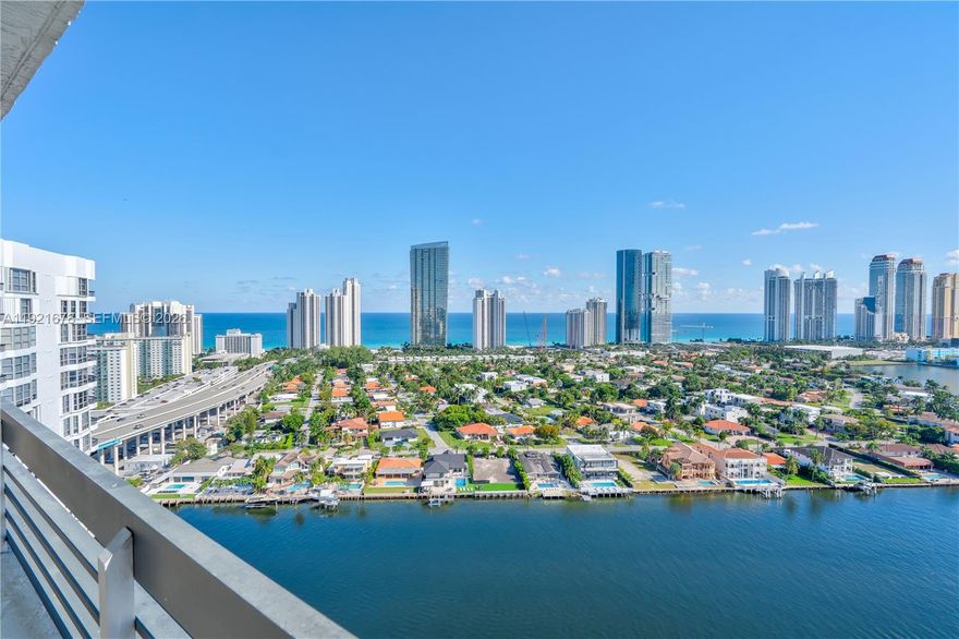 MYSTIC POINTE - GORGEOUS 2 B/R, 2 B/A, SPLIT-FLOOR-PLAN CONDOMINIUM BOASTING 1,447 SQ FT. OF SPACIOUS WATERFRONT LIVING ON THE INTRASOCASTAL, AND PANORAMIC VIEWS OF THE OCEAN FROM THIS BEAUTIFULLY MAINTAINED RESIDENCE.  HURRICANE IMPACT WINDOWS & DOORS FOR ADDED SAFETY.  LOCATED IN A LUXURIOUS WELL- MAINTAINED COMMUNITY FEATURING TOP-TIER AMENITIES INCLUDING TENNIS COURTS, PICKLEBALL COURTS, A RESORT-STYLE HEATED POOL, JACUZZI, TOT LOT, FULLY EQUIPPED GYM, ELEGANT LOBBY AND ON-SITE MANAGEMENT, ALL WITHIN A 24-HOUR MANNED GATED COMMUNITY. LIVE THE COVETED AVENTURA LIFESTYLE - JUST SECONDS TO AVENTURA MALL, WORLD-CLASS DINING, HOUSES OF WORSHIP, FIU AND EASY ACCESS TO I-95.  PERFECTLY SITUATED BETWEEN TWO (2) MAJOR AIRPORTS & MINUTES TO HARD ROCK STADIUM AND THE BEACHES. A RARE OPPORUNITY TO HAVE THE AMAZING AVENTURA LIFESTYLE AT YOUR DOOR. GREAT INVESTMENT - CAN LEASE THE CONDOMINIUM IMMEDIATELY AFTER OWNERSHIP.