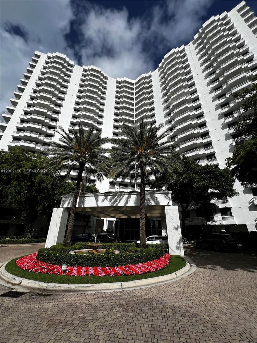 Spacious 1 bed 2 bath apartment with ample natural light in the heart of Aventura! Porcelain floors and various miscellaneous upgrades completed 2 years ago. Washer and Dryer in-unit. Includes basic Internet, basic cable and water. Enjoy resort-level amenities including a gym, two pools, a large jacuzzi, and even a sauna. Walk from your new home to Aventura Mall, Sunny Isles Beach, and countless dining options! Location is extremely convenient, being just minutes from I-95 and zoned for some of the best schools in South Florida. 24/7 Front desk, security, and valet. Unit comes with one assigned covered parking spot but additional uncovered Parking Spots can be leased monthly.