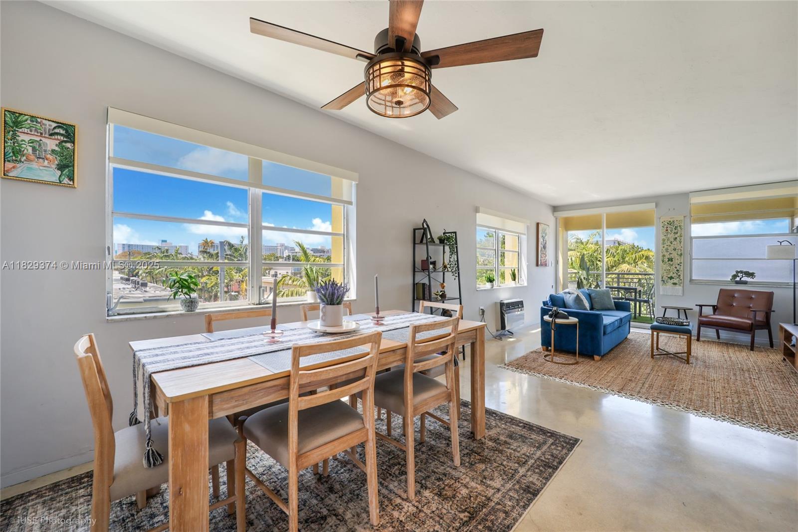 Furnished | Flexible Lease Terms (4+ Months or Annual) – Bright Corner Unit Among the Trees – South Beach Living at Its Best. Escape to your peaceful retreat in the heart of South Beach. This stylish, fully furnished corner unit sits on tree-lined Meridian Ave, offering a rare blend of serenity and convenience. With 9 windows and sliding glass doors, enjoy natural light and leafy views all day. Over 700 sq ft with custom countertops, stainless steel appliances, and a sleek Italian-style shower. The balcony with N/E & S exposure is perfect for morning coffee or evening breezes. Boutique, secure building with assigned parking. Steps to Flamingo Park and walking distance to the beach, cafes, and all the energy of South Beach.
