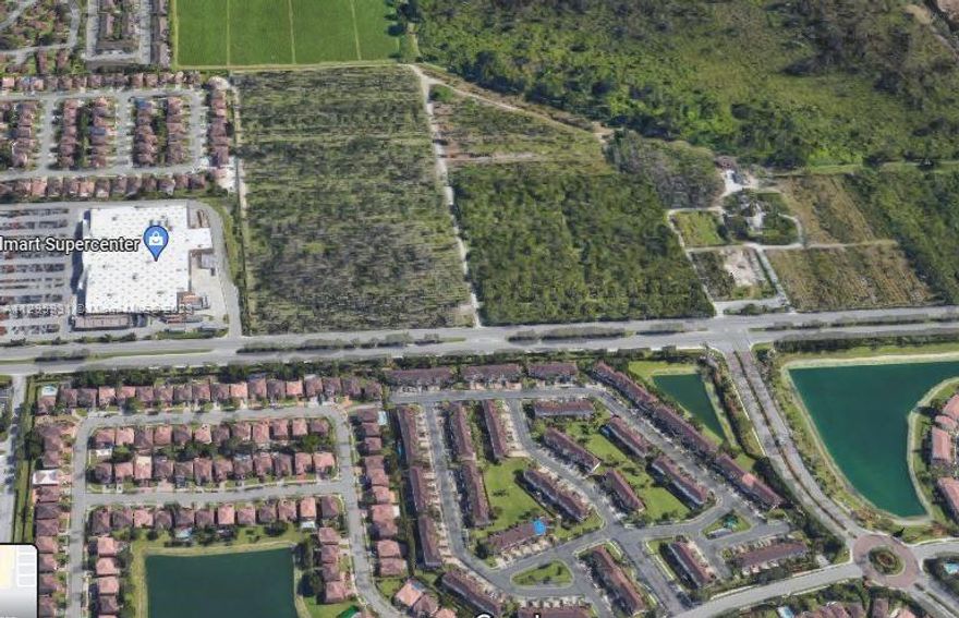 ATTENTION BUILDERS AND DEVELOPERS: 9.20 ACRES M/L IN IDEAL LOCATION, FRONTING ON SPEEDWAY BOULEVARD (S.W. 137 AVENUE), CLOSE TO RACETRACK, NEW WALMART,HOMESTEAD AIR RESERVE BASE, HOMESTEAD SPORTS COMPLEX AND ACROSS THE STREET FROM THE HIGHLY SUCCESSFUL WATERSTONE RESIDENTIAL DEVELOPMENT, CURRENTLY ZONED AGRICULTURAL AND UTILIZED AS A TREE FARM. MIAMI-DADE COUNTY MASTER PLANNED AS LOW DENSITY RESIDENTIAL-2.5 TO 6 UNITS PER ACRE-POTENTIAL TO REZONE COMMERCIAL. THIS PROPERTY IS ADJACENT TO THE HOMESTEAD AIR RESERVE BASE. RESIDENTIAL DEVELOPMENT IS SUBJECT TO REMOVAL OF A DEPARTMENT OF DEFENSE SAFETY/HAZARDOUS EASEMENT WHICH IS ATTACHED TO PROPERTY. PLEASE CALL LISTING AGENT FOR FURTHER DETAILS.