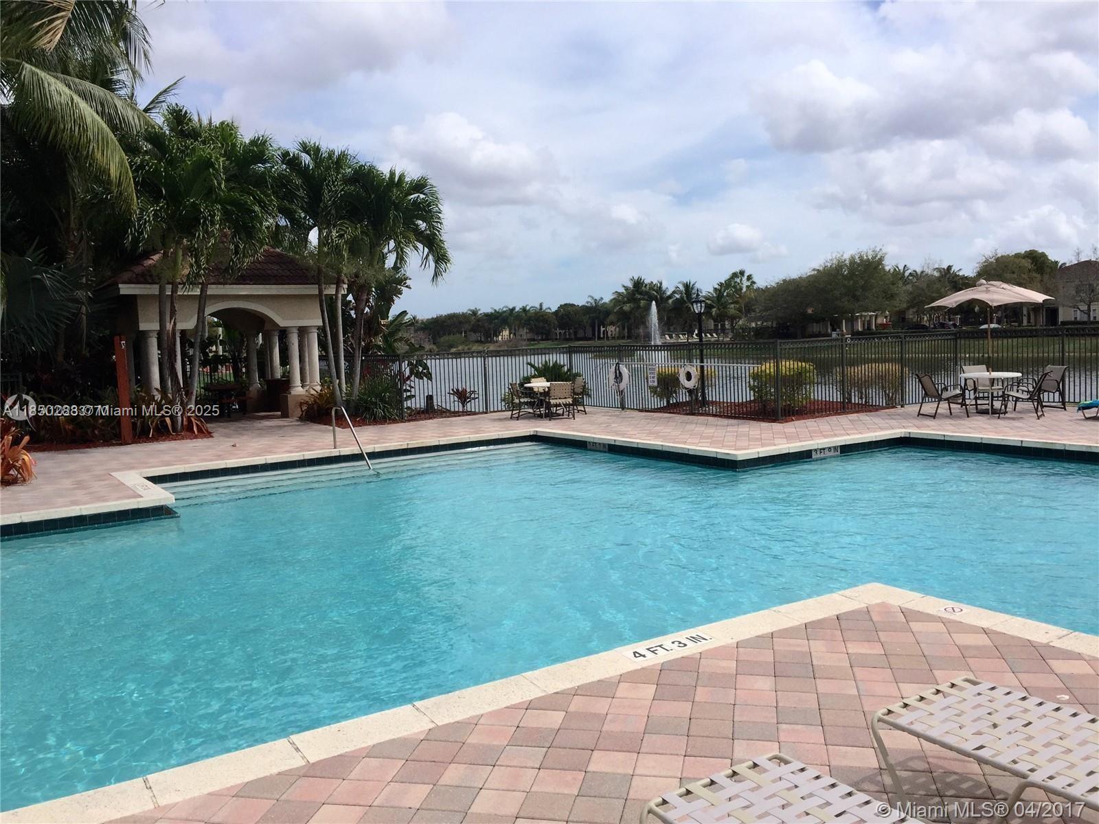 Well maintained 1/1 apartment in gated resort style living; Aventine at Miramar with pool, gym ,clubhouse,fitness center, playground and tennis court, etc. Stainless steel appliances with in unit washer and dryer. Easy access to I-75, turnpike and local shoppes and dinning options. PLEASE TEXT TO INQUIRE.