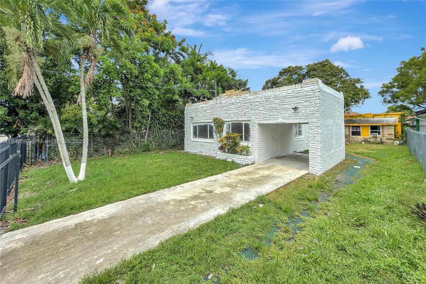 Miami Duplex for Sale! This Value Add income-producing property offers two units: a spacious 3-bedroom, 1-bathroom front unit (currently vacant and ready for immediate occupancy) and a cozy 1-bedroom, 1-bathroom rear unit that's also ready for Immediate occuoancy. The property features a generous yard perfect for outdoor entertaining, complete with a mature mango tree for you or your tenants to enjoy. With just a little TLC, this duplex has incredible potential—whether you’re an end user looking to live in one unit and rent the other, or an investor seeking strong rental income in a rapidly growing neighborhood. Contact listing agents for more information!