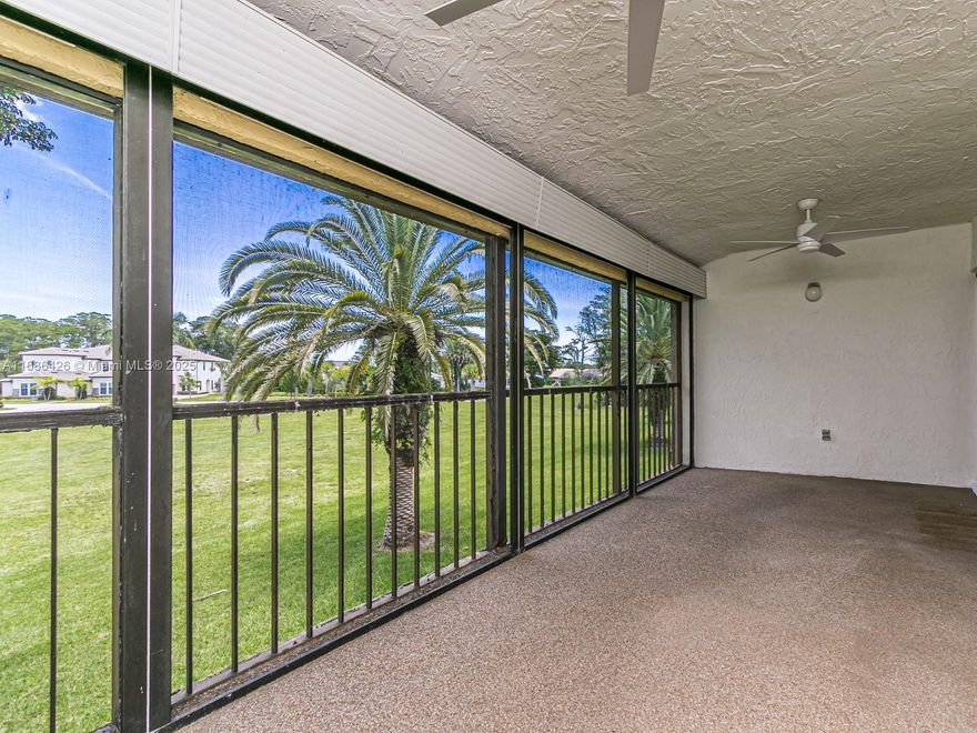Excellent two bedroom + den  two bath second floor condo with golf view in desirable 55+ Community Boca Lago gated community.  Easy to show, it is on SUPRA.  Landlord will consider all offers.