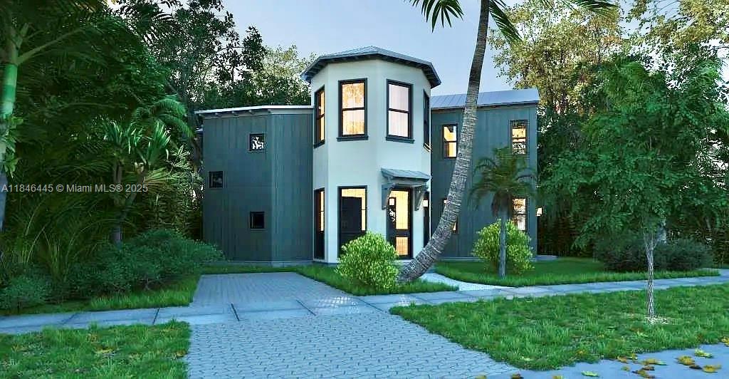 BRAND NEW CONSTRUCTION in North Coconut Grove! Be the first to live in this chic Spacious 4BD/3BA, 2,694 SF home on one of the Grove’s most social streets. Features ceramic porcelain tile, and solid wood floors, bright eat-in kitchen multiple living areas, den, family room, workshop, and laundry upstairs for convivence. Screened front porch for mosquito-free enjoyment, fragrant garden, and tropical jungle views from every window. Two primary suites one up, one down the lower with private entrance, optional wet bar, ideal for guests and or Nanny. Durable porcelain tile downstairs, custom walnut cabinetry, Kohler fixtures, herringbone wood in upstairs suite, plus ample storage extra storage under the stairs. Fabulous North Grove neighborhood, Top schools and all Grove Amenities nearby.