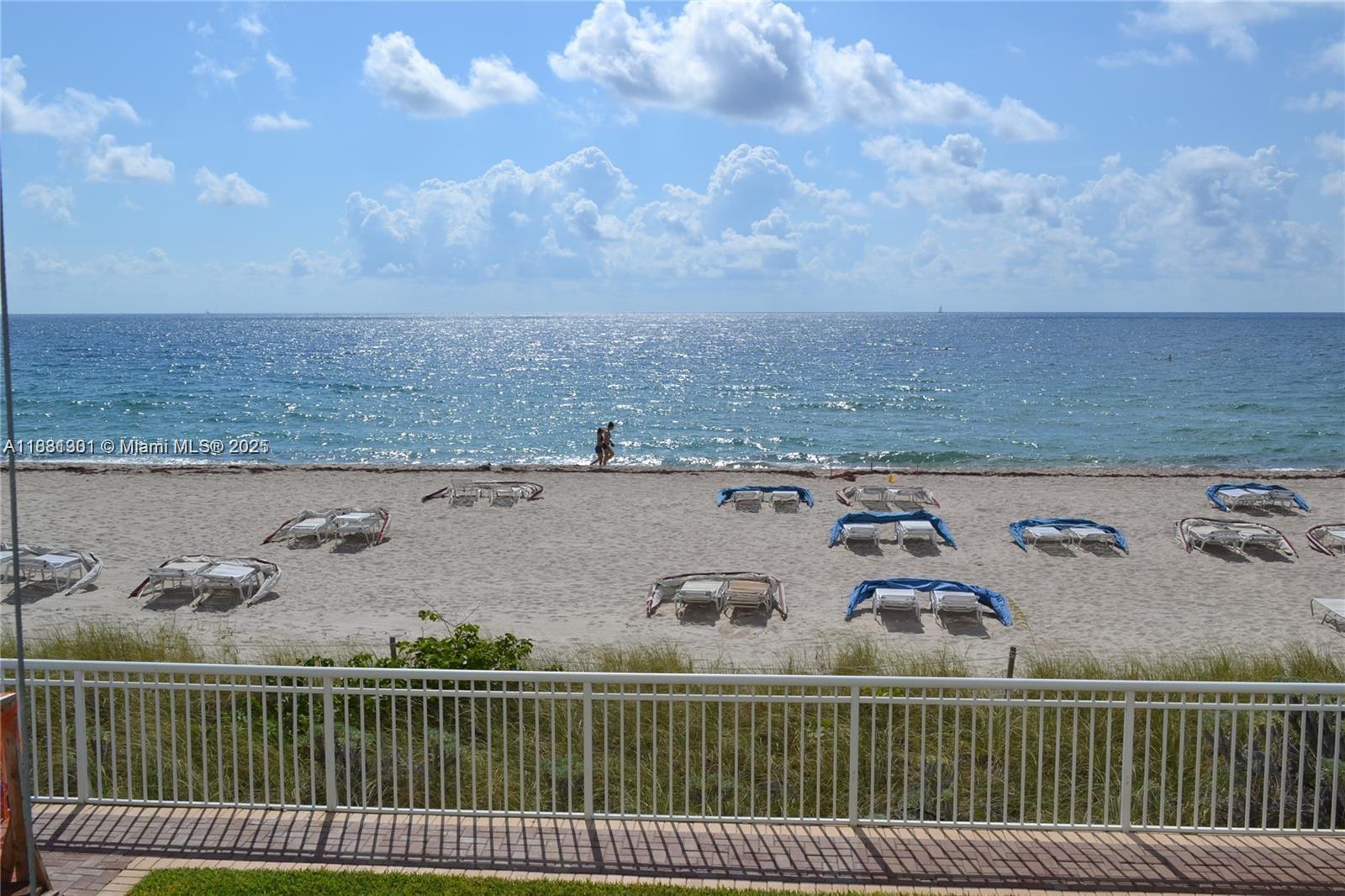A GEM direct on the ocean, seasonal rental, FULLY Furnished Condo Unit! corner unit has large porcelain throughout, an open kitchen, with washer-dryer in the unit.High-impact windows. Magnificent ocean view. Included in the rent are Wi-Fi, cable, water, sewer, and trash removal,and interior pest control. On the beach and is ideally located in the center of the Galt Ocean Mile with grocery stores, shops,restaurants,etc. Amenities include a heated pool, umbrellas and beach chairs only for residents, a fitness center, a game room, and more.