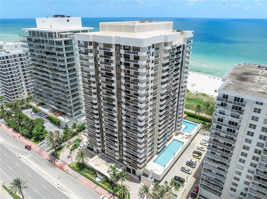 Discover your dream coastal lifestyle in this beautiful 2 bedrooms, 2 bathrooms corner unit at L'Excellence, an oceanfront resort-style condo in Miami Beach. This tastefully furnished gem is move-in-ready, boasting a spacious master bedroom with a large walk-in closet and amazing ocean and pool views from your private balconies. Nestled on Millionaire's Row, you're just minutes away from the vibrant energy of South Beach and the upscale boutiques of Bar Harbour. Enjoy luxurious amenities, including direct beach access, concierge services, 24-hour security, valet parking, EV charging stations. An incredible opportunity! This property is perfect for those seeking the ultimate luxury living by the beach