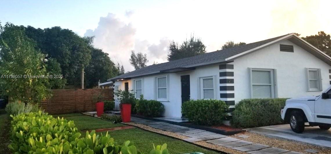 Charming and completely updated Duplex in the heart of Arch Creek Estates of Unincorporated Dade. Updates in the last 5 years include roof and drainfield that are still under warranty. Each unit comes with their own washer/dryer, private yard with lush landscaping, hurricaine shutters throughout, central A/C with ceiling fans, tile and wood floors, with plenty of parking and huge private fenced yard. Modern kitchens includes granite counter tops, tankless water heater, separate electrical meters and updated bathrooms with w/rain shower. Located near Aventura, Beaches, Major highways and shopping. Great investment opportunity....Please do not disturb tenants. Allow 24 hours for appointments please...
