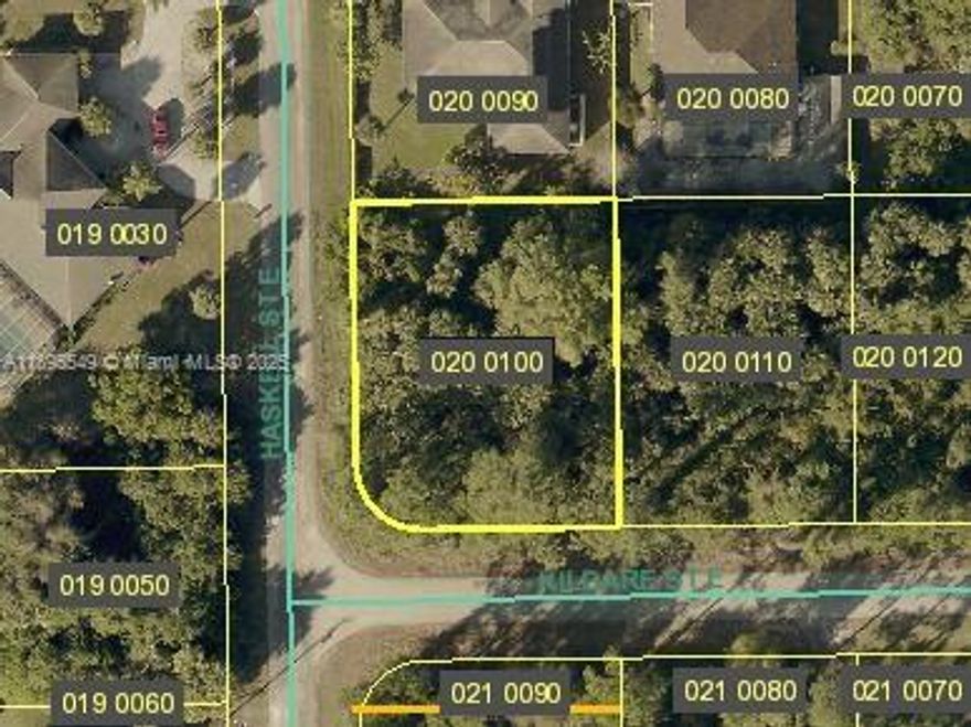 Corner 0.28acre (12367 sq ft) home site in Lehigh Acres! Rare half-acre CORNER offering extra frontage, flexible driveway options, and room for a future pool, toys, or a detached garage (buyer to verify). Quiet residential area with new homes nearby—easy access to SR-82, shopping, schools, and a straight shot to Fort Myers and the beaches. Build now or hold as an investment. No builder tie; choose your own plans and timeline. Typical area utilities are well & septic (buyer to confirm availability, setbacks, and zoning with Lee County). Flood zone, environmental, and endangered species to be verified by buyer during due diligence. Motivated seller—bring your offer!