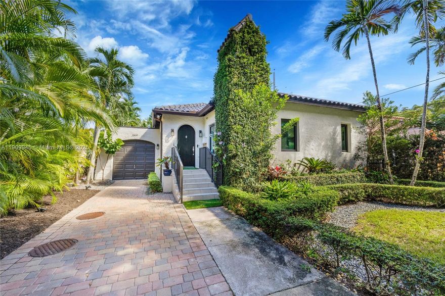 Come step into this stunning, gem sitting in the best zip code of the country, Coral Gables. This home is move-in ready with original Gables pine/oak wood floors, dining room for entertaining, with oversized island in the updated kitchen. Garage has been converted to laundry. Second bedroom has connected playroom or office with closet and surrounded by oversized windows.Nestled within coveted neighborhood; easy access to Miami's main arteries for easy commutes to airport, brickell, and the beaches.This home is a George Merrick Masterpiece, maintaining its authentic Old Spanish look, yet inviting natural light across the spacious floor plan, perfect for welcoming your family and friends. Pergola offering outdoor living space with fully turfed back yard for kids and pets. Seller motivated!