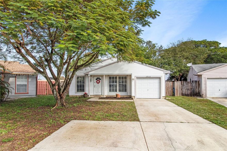 Motivated Sellers!
Allow me to introduce you to this adorable house which is ready for a new family to call it home. Located in a cul-de-sac of a quiet, secluded and family oriented neighborhood with low HOA fees. Also, conveniently surrounded by shopping, restaurants, highways and more. The property offers many renovations including vinyl flooring, recess lighting, bathroom and kitchen cabinetry & countertops as well as appliances. Don't miss a chance to own this precious piece of Miramar, FL. Need to get pre-qualified? No problem! Contact me today for more information and make it yours before it's gone.