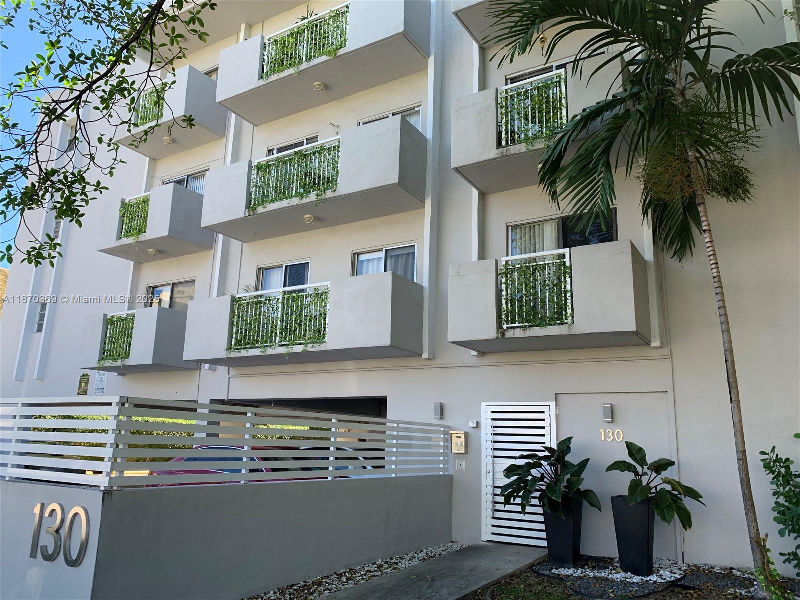 Wonderful, gorgeous and secure boutique building. The apartment is very well remodeled with 2 balconies, with central A/C and coin laundry on site, new granite counter tops, new cabinetry, new appliances, pool, 1 assigned covered parking space and additional street parking available, new hot water system, new roof. Remote controlled parking gate, security camera and intercom system for visitor access. It is centrally located, between Ponce de Leon Ave and 37th Ave ( Douglas Rd). Just minutes from Airport, downtown, Brickell and Coconut Grove. Close to Coral Gables Trolley Stop, Miracle Miles Publix and Phillips Park.