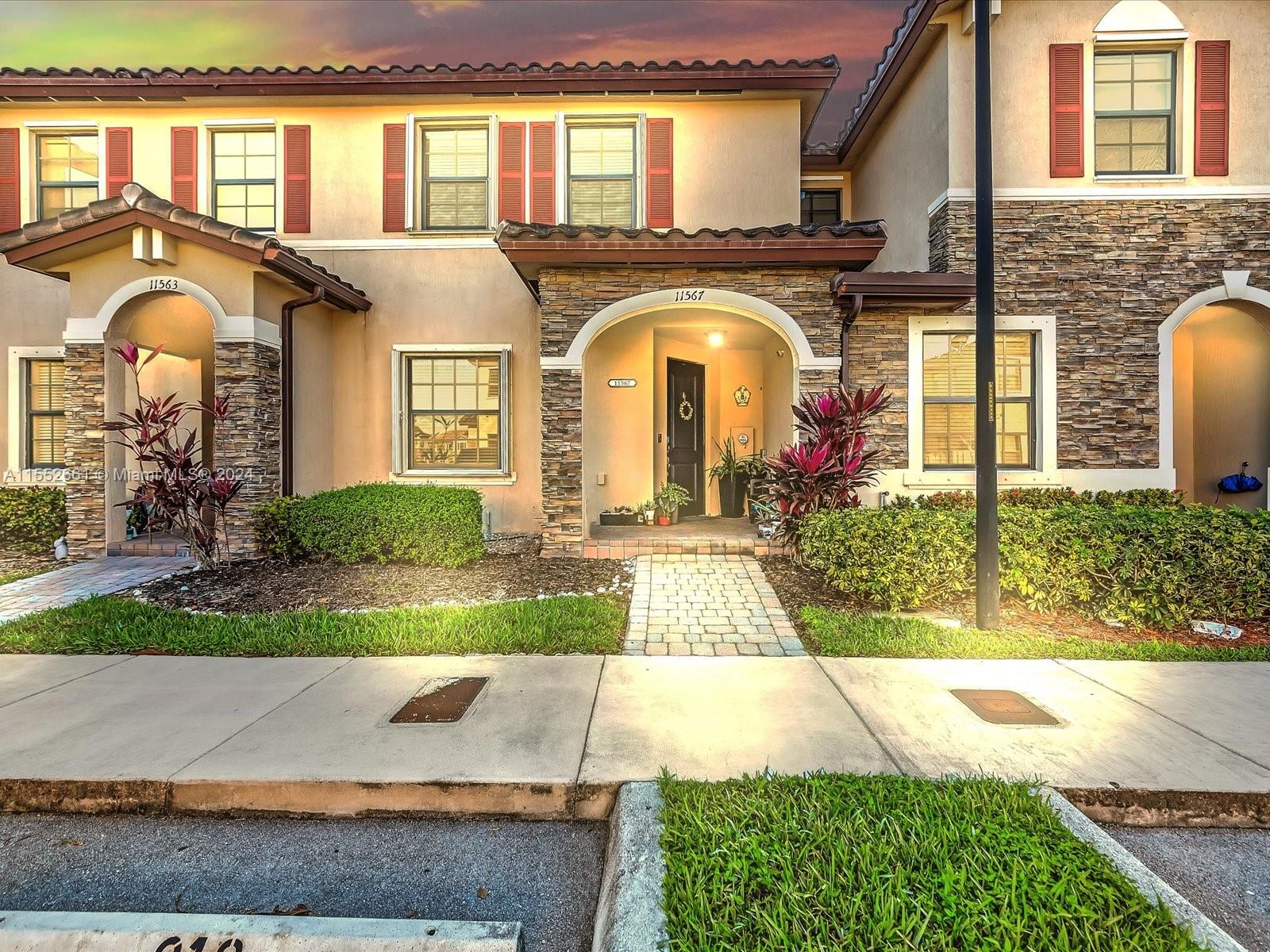This gorgeous townhouse is the home you were looking for! This greatly designed 3-bedroom, 2.5-bathroom townhouse in the sought-after community of Garden Estates at the Hammocks features premium details such as beautiful ceramic floors, fully equipped kitchen with stainless-steel appliances, ample rooms filled with lots of natural light and neutral-colored walls that make you feel right at home high ceilings and much more. This lovely home is in a quiet and calm community, perfect for living with your family with ultra low association fees, great location, schools and just minutes away from many parks and places for recreation. Have a relaxing day in your private patio, or enjoy the Florida sunny days at the community pool, clubhouse and more! Don't let this opportunity get away.