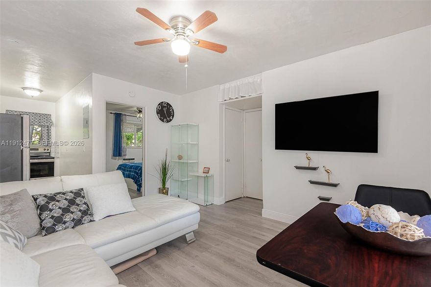 Beautifully Renovated 1BR/1BA CO-OP Near Hollywood Beach!
Move-in ready with brand-new GE stainless appliances, custom wood cabinets, granite countertops, stylish mosaic-tile bathroom with new vanity, updated electric panel & water heater, new AC, lighting and ceiling fans, and sleek laminate flooring. Enjoy a welcoming front patio plus extra rear space.
Community offers new roof and new plumbing, VERY LOW HOA, no assessments, onsite laundry and parking.
Prime location minutes to Downtown Hollywood, Hollywood Beach, I-95 & FLL Airport.
55+ community. No renting. A must-see!