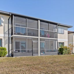 Your porch faces the expansive lake.