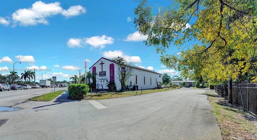 BACK ON THE MARKET due to a change in the prior buyer’s circumstances! Massive price for an immediate sale and quick closing! Exceptional opportunity to acquire a 3,124 SF religious facility on MLK Jr Blvd in Pompano Beach, centrally located between I-95 and the Turnpike. Zoned B-3, this versatile site supports worship, education, office, or future mixed-use redevelopment. Offered as part of a 3-parcel package including a single-family home ideal as a parsonage and a vacant lot with expansion potential. Not sold separately. Feasibility study supports up to 31 residential units, ideal for affordable housing, senior living, or community-focused development. High visibility, walkable access, and rapid area growth make this an outstanding long-term investment. Showings by appointment only.