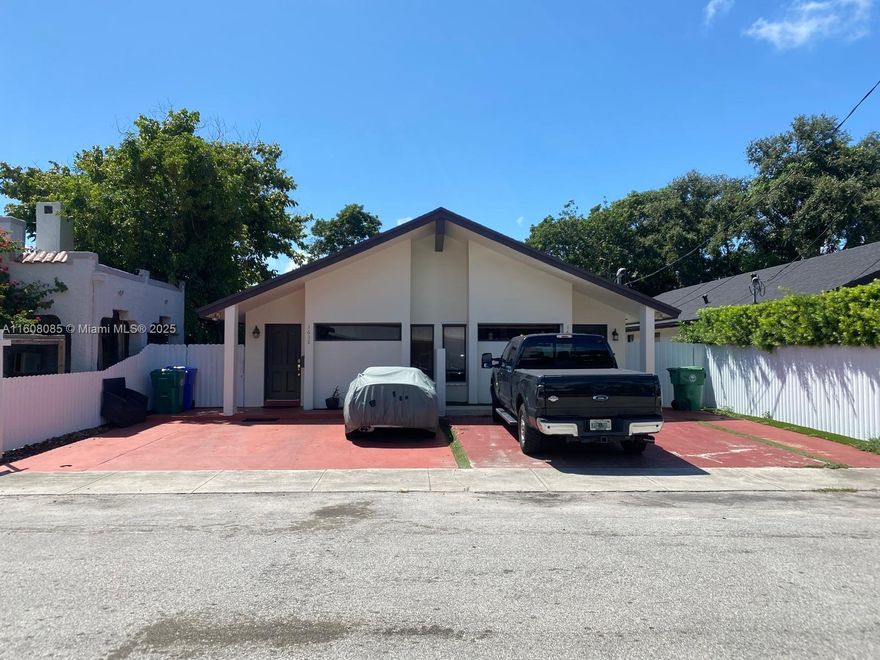 Highly sought-after Osceola Groves subdivision in Miami! This East side of a duplex boasts spacious 3/2, high ceilings. Kitchen features granite counters, SS appliances, ample cabinet space. Open floor plan, laminate flooring throughout. Main bedroom features a walk-in closet w/ en-suite bathroom featuring a tub/shower combo and patio access. Low maintenance extended outdoor living area. Located in the heart of Miami, very short distance to Calle 8, Coral Way, Viscaya, Brickell, Magic City, Coral Gables, The Grove and easy access to top-rated schools, shopping, dining, highways & entertainment options. Currently rented until Dec 15, 2025 @ $3,500/mo. Do not disturb tenants. ONLY THE EAST SIDE FOLIO IS FOR SALE. (1)ONE UNIT Great for a family or investor. Don't let this one pass.
