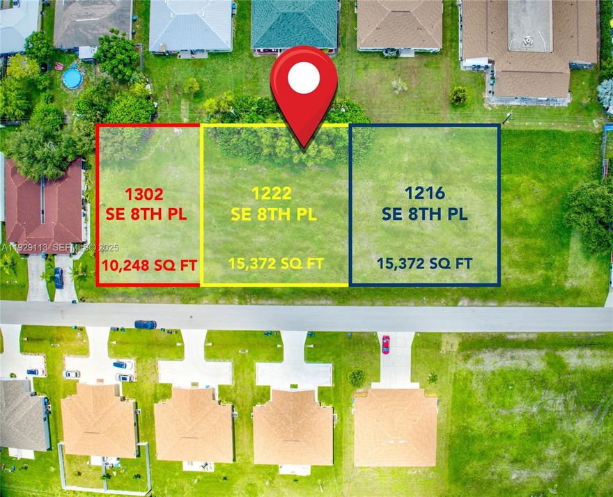Residential multifamily lots perfect for building FOUR (4) duplexes. These lots are not in a designated flood zone
(X-500). Water and sewer services are available, with assessments fully paid. The four contiguous lots cover
40,992 square feet centrally located and easy access from Country Club Blvd, Cultural Parkway, and Nicholas
Parkway. This listing is for all FOUR combined, although each lot has an individual strap number.