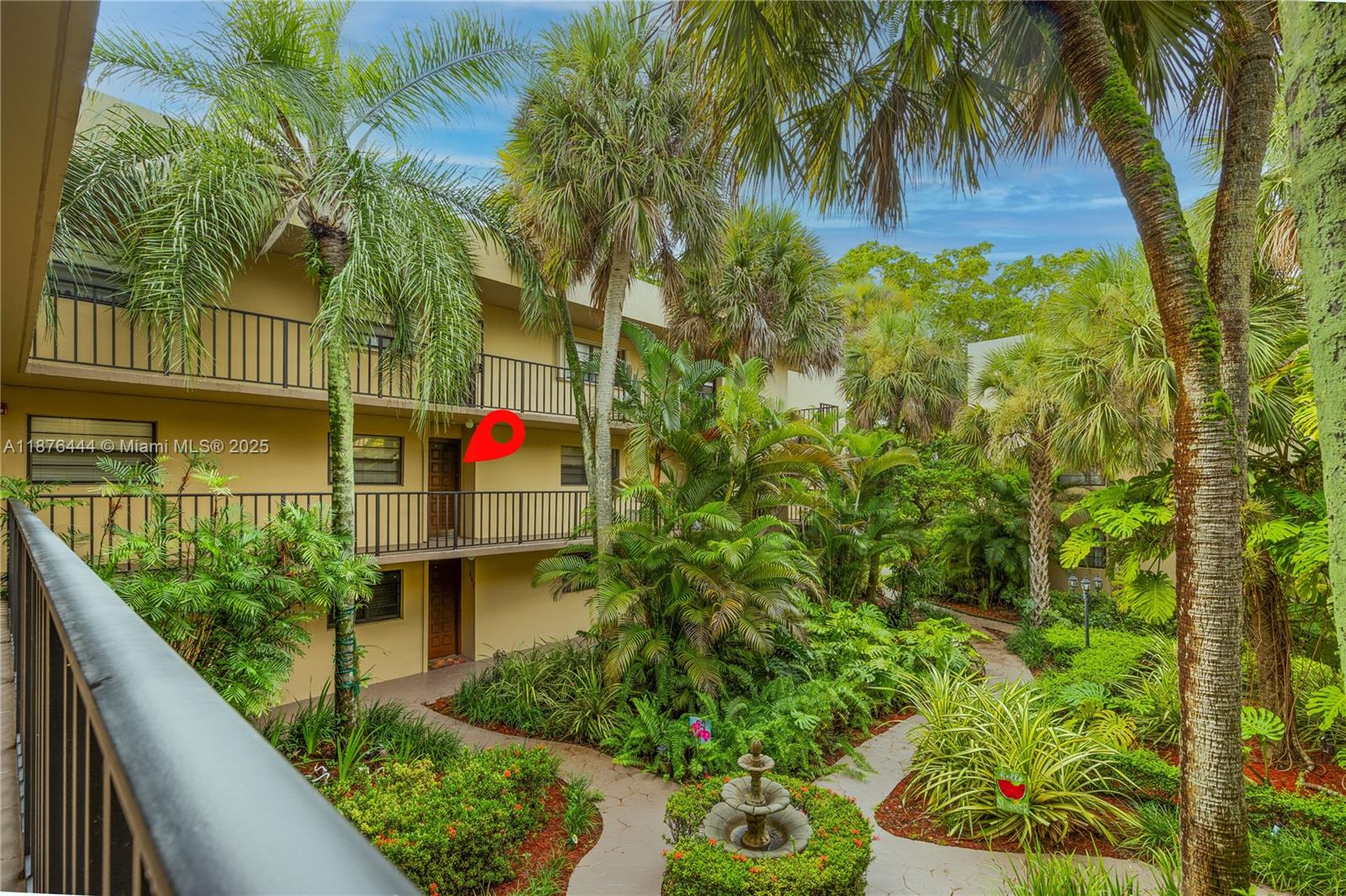 Spacious 2 bedroom 2 bathroom condominium located at Gardens of Kendall South community. Offering 936 sq ft of living space, this unit features a bright and open layout with a screened in patio that has additional storage. The community has tennis courts, a community pool, and laundry on each floor. This unit is ideally situated just minutes from Miami Dade Collage, major highways, shopping, and dining. This property combines comfort with an ubeatable location in the heart of kendall. Schedule your showing today!
