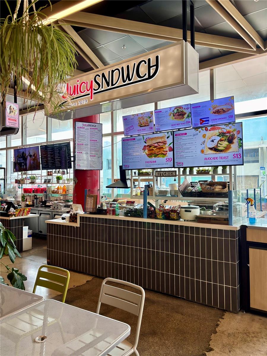 Sandwich store, located in heart of South Beach in Lincoln Eatery, next to Lincoln Rd.
Full operated sandwich store, serving sandwiches and salads, with full equipment.
POS - Square, grill, fryer, sandwich service cooler 72 IN, store cooler 48 IN, 2x drink cooler, 1x freezer, oven, induction. 3x big TV screen, 3x small TV screen.
Operated 7 days a week, Price incudes all stock and all the licenses. - (stock) 2000$, and 3x security deposit for rent - 6.500,76$ - this is refundable when lease ends (Feb 1, 2028).
Rent includes water, sewer, Cam, electric and TAX app - 3650$ / monthly, Plus Insurance 122$