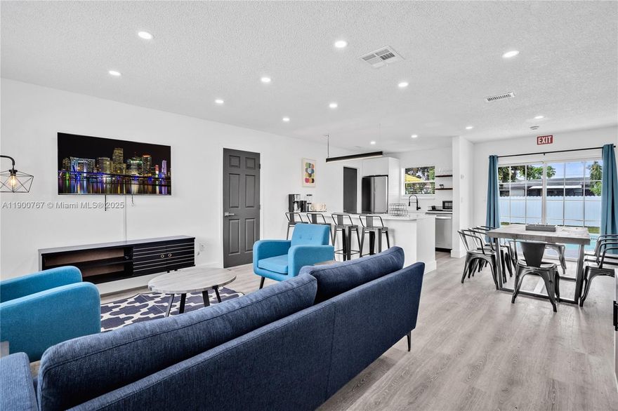 Welcome to this beautifully updated 3-bedroom, 2-bathroom residence in the heart of Hollywood. Fully furnished and move-in ready, the home features a modern kitchen with stainless steel appliances, stylish finishes, and a bright, open layout. Step outside to your own private backyard oasis with a sparkling pool, lush greenery, and a BBQ area—perfect for relaxing or entertaining year-round. Ideally located just minutes from the Hard Rock Casino & Guitar Hotel, shopping centers, dining, and more, with the beach only a short drive away. No HOA. Can be used as an airbnb as well. 
Available for lease as well MLS # A11900725