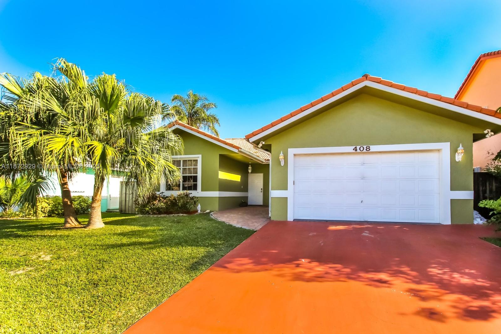 Come live on one of the most beautiful and private dead-end streets in Dania Beach. This spacious home welcomes you with soaring high ceilings, a large kitchen perfect for entertaining, three bedrooms, two full bathrooms, a formal dining room, a cozy living room with a fireplace, and a two-car garage, all finished with elegant ceramic flooring and impact windows throughout. Step outside to your own private oasis with a sparkling pool and a fully fenced backyard, ideal for gatherings, BBQs, kids, and pets. The location is unbeatable—only one mile from Fort Lauderdale International Airport and the beach, I-95, and Dania Pointe, the vibrant shopping and dining destination. This home combines privacy, comfort, and convenience in one of the most desirable areas of Dania Beach