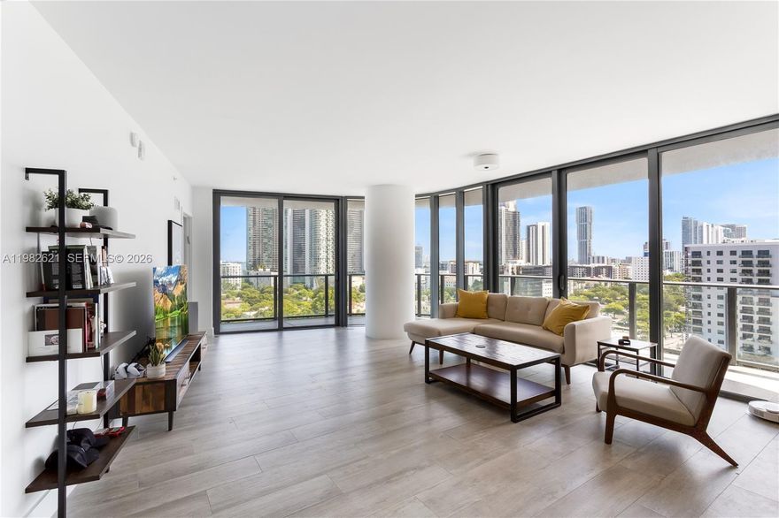 Best Line in the Building! Enjoy stunning East and Southeast views from this exceptional residence at Hyde Midtown Miami, perfectly located in the heart of Midtown Miami. Designed by the internationally acclaimed Arquitectonica, the building showcases sophisticated architecture paired with chic, modern interiors.
Residents enjoy an impressive collection of resort-style amenities, including a spectacular 7th-floor elevated resort deck with a heated pool, spa, and private cabanas surrounded by lush landscaping, all overlooking breathtaking bay and city views. Additional highlights include a state-of-the-art fitness center, tennis court, and exclusive on-demand concierge services, offering the ultimate in comfort, convenience, and luxury living.
A rare opportunity to own one of the most desirable lines in the building in one of Miami’s most vibrant and walkable neighborhoods.