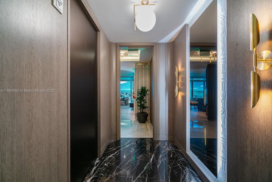 A stunning three-bedroom plus den, three-and-a-half-bath corner home with breathtaking direct views of Biscayne Bay. Facing southeast, this residence captures the beauty of the sunrise and the sparkling bay throughout the day.
Spacious and elegantly designed, it features floor-to-ceiling windows that fill every room with natural light, along with refined finishes that reflect the timeless style of the Waldorf Astoria brand. Enjoy a semi-private elevator entry and access to world-class amenities and five-star services in Miami’s most iconic new address.
As a developer unit, additional inventory and floor plans are available upon request.
Please see attachments for the floor plan and brochure.