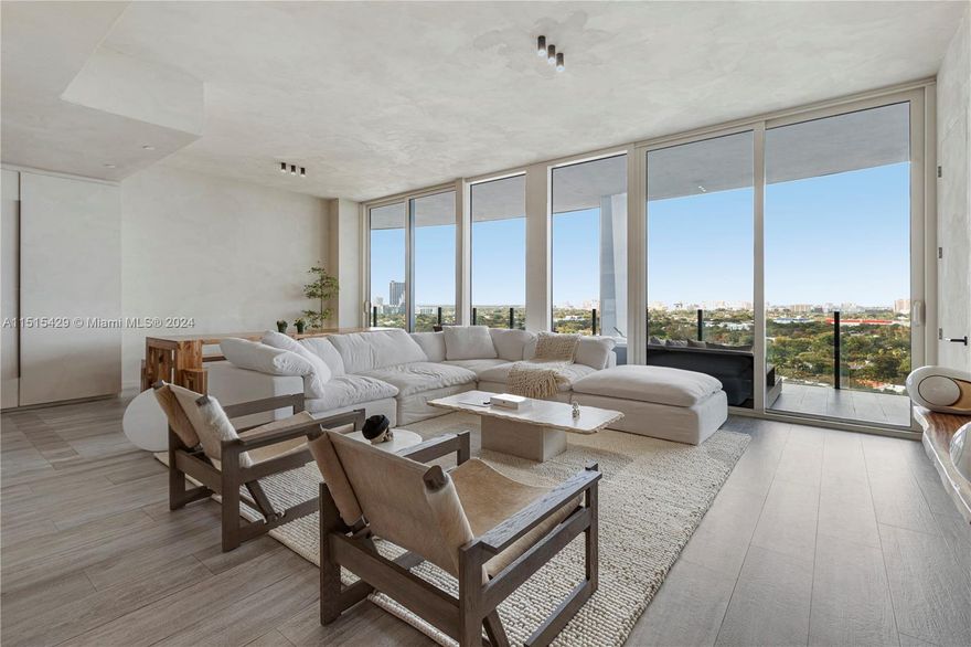 Experience luxury at Park Grove! This stunning combo residence boasts 2 beds, 2 baths, plus a den. Enjoy 1,373 sq ft of interior space and a 438 sq ft terrace with floor-to-ceiling windows. Italian Porcelain Tiles, a chef's kitchen, and a spacious Master Suite with his and hers closets await. Park Grove offers 5-star amenities, including lush gardens, 24-hour concierge/valet, fitness center, and rooftop pool. This residence includes 2 parking spaces and is currently rented for $16,000/month until July 31st, 2024. Showings available after May 31st.