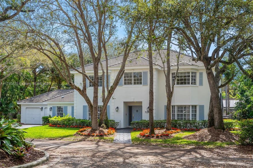 Located in the peaceful, private gated community of Cutler Oaks, this timeless 6-bedroom, 4.5-bath stunning residence offers elegance and comfort. The beautifully remodeled open kitchen features marble countertops, custom cabinetry, and large island making it perfect for entertaining. Enjoy spacious living with a large family room, formal dining and living rooms, and an expansive primary suite. Work from home is a breeze with sound-dampened office. Step outside to a sparkling swimming pool with screened enclosure for bug- and leaf-free enjoyment! Plus, a versatile A/C'd garage studio adds extra space. Nearby the area’s top schools on high elevation (Zone X). A true gem in North Palmetto Bay!