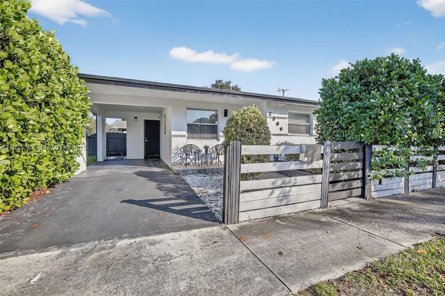 An entertainer's paradise! Gorgeous Newly Renovated (2019-2020) Fully Gated "Smart home" Single Family Residence w/ amazing backyard & Pergola w/ electric, Grill, Projector & Screen, cabana half bath and room for pool. Complete privacy w/ 9 ft hedges and new fence. Updated Windows, Wonderful Open Floor Plan w/ granite & White Kitchen, Stainless steel appliances, newer bathrooms w/lit Mirrors, new fixtures, Porcelain floors in main area & wood in Bedrooms, upgraded lighting, Storage Shed, home not a flood zone, no HOA. New Roof 2019, AC 2020, Tankless water hearer 2021. Surrounded by new construction homes which are boosting values in the area. Walk to Oakwood Plaza. 5 mins to Dania Pointe,10 mins to Hollywood Beach & Airport. 15 mins to Downtown Fort Lauderdale, close to I-95. FHA, VA, CONV financing is okay.