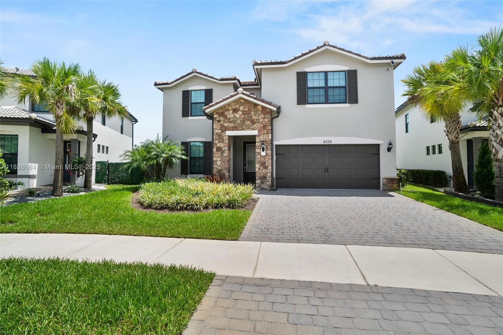 Fabulous Like-New 2-Story Home Built in 2022! Be the first to live in this stunning 5-bedroom, 3-bathroom home featuring modern finishes and a spacious layout. Upstairs: 3 bedrooms, 1 full bathroom, and an additional living room — perfect for family or guests. Downstairs: A bright kitchen with stainless steel appliances, formal dining room, spacious living room, 2 bedrooms including the primary suite, 2 full bathrooms, and a large 2-car garage.
Home includes 8 ceiling fans, tile flooring on the first floor, and cozy carpeting upstairs. Enjoy a large backyard with beautiful golf course views, a screened-in porch with pavers, and plenty of space to relax or entertain. This home has it all — space, style, and location!