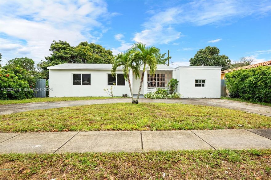 TOTALLY UPDATED MODERN GEM IN NORTH MIAMI | Fully RENOVATED. 3BED+DEN/or 4TH BEDROOM. 2 bathrooms. 1444 sq.ft. under a/c. NO DETAIL WAS SPARED, a fully renovated residence. This light-filled home features 3 bright bedrooms, 2 designer bathrooms, and a versatile Den—perfect for an extra guest suite. This home offers the ultimate peace of mind with a brand-new high-impact door. Open kitchen, featuring sleek cabinetry, stunning white Quartz countertops with a waterfall edge, and brand-new stainless steel appliances. Located in a quiet residential and sought-after North Miami neighborhood. Don’t miss this unique opportunity. Schedule your private showing today and step into the home of your dreams!